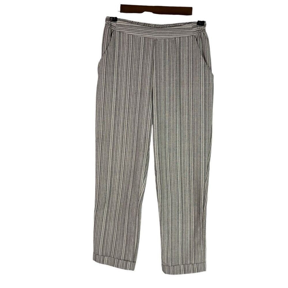 Sienna Sky Striped  Flat Front Pants size Small